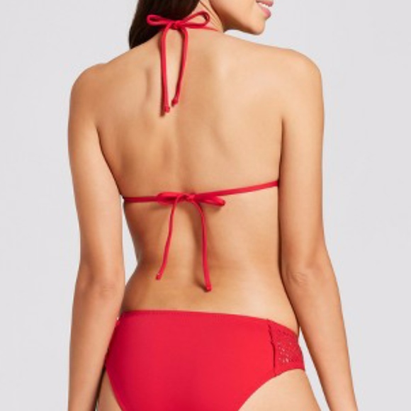 SOLD Mossimo Red Pepper Crochet Bikini Top - Picture 2 of 5